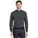 Port Authority K321 Interlock Knit Mock Turtleneck T-Shirt in Steel Grey size Large | Cotton