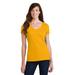 Port & Company LPC450V Women's Fan Favorite V-Neck Top in Bright Gold size XL | Cotton