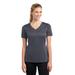 Sport-Tek LST353 Women's PosiCharge Competitor V-Neck Top in Iron Grey size Large | Polyester