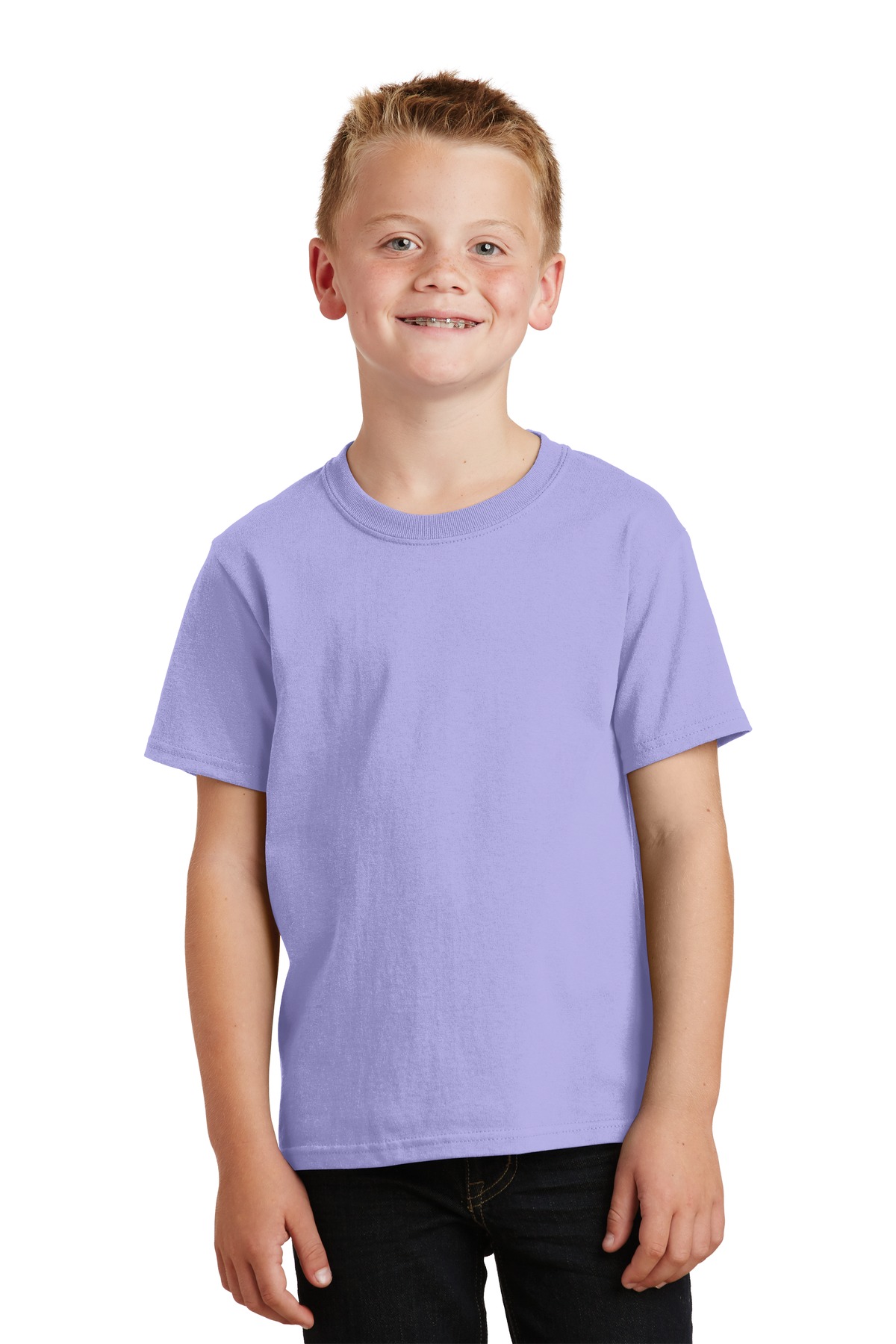 Port & Company PC099Y Youth Beach Wash Garment-Dyed Top in Amythyst size Small | Cotton