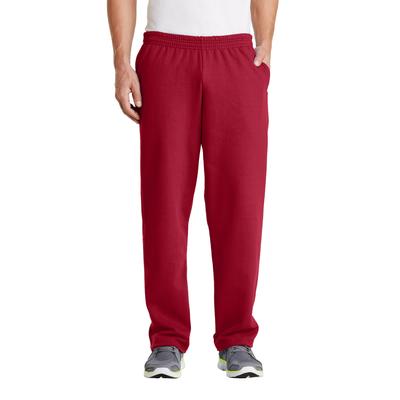 Port & Company PC78P Core Fleece Sweatpant with Pockets in Red size Large | Cotton/Polyester Blend