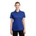 Sport-Tek LST695 Women's PosiCharge Active Textured Colorblock Polo Shirt in True Royal/Gray size 4XL | Polyester