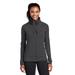 Sport-Tek LST852 Women's Sport-Wick Stretch Full-Zip Jacket in Charcoal Grey size XS | Polyester/Spandex Blend