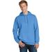 Port & Company PC098H Men's Beach Wash Garment-Dyed Pullover Hooded Sweatshirt in Blue Moon size 4XL | Fleece