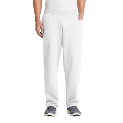 Port & Company PC78P Core Fleece Sweatpant with Pockets in White size XL | Cotton/Polyester Blend