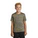 Sport-Tek YST390 Youth PosiCharge Electric Heather Top in True Royal-Gold size Large | Polyester