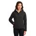 Port Authority L790 Women's Glacier Soft Shell Jacket in Black/Chrome size 3XL | Fleece