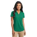 Port Authority L572 Women's Dry Zone Grid Polo Shirt in Jewel Green size Medium | Polyester