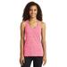 Sport-Tek LST396 Women's PosiCharge Electric Heather Racerback Tank Top in Power Pink size Large | Polyester