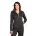 Sport-Tek LST94 Women's Tricot Track Jacket in black size Large | Polyester