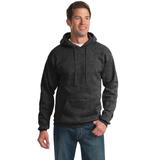 Port & Company PC90H Essential Fleece Pullover Hooded Sweatshirt in Dark Heather Grey size Small