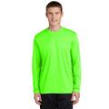 Sport-Tek ST340LS PosiCharge RacerMesh Long Sleeve Top in Neon Green size Small