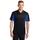 Sport-Tek TST655 Tall Side Blocked Micropique Sport-Wick Polo Shirt in Black/True Royal Blue size XL/Tall | Polyester