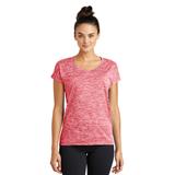Sport-Tek LST390 Women's PosiCharge Electric Heather Sporty Top in Deep Red size 2XL | Polyester