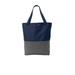 Port Authority BG418 Access Convertible Tote Bag in Heather Gray/River Blue Navy size OSFA | Polyester Blend