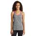 Sport-Tek LST396 Women's PosiCharge Electric Heather Racerback Tank Top in Black Electric/Neon Pink size 3XL | Polyester