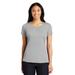 Sport-Tek LST450 Women's PosiCharge Competitor Cotton Touch Scoop Neck Top in Silver size 2XL | Polyester