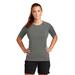Sport-Tek LST470 Athletic Women's Rashguard Top in Dark Smoke Grey size XL | Polyester Blend