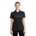 Sport-Tek LST695 Women's PosiCharge Active Textured Colorblock Polo Shirt in Black/Gray size XL | Polyester