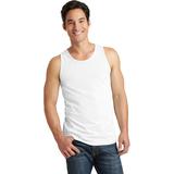 Port & Company PC099TT Men's Beach Wash Garment-Dyed Tank Top in White size Small | Cotton