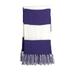 Sport-Tek STA02 Spectator Scarf in Purple/White size OSFA | Acrylic