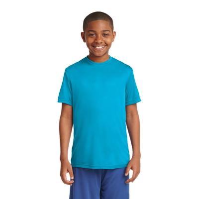 Sport-Tek YST350 Youth PosiCharge Competitor Top in Atomic Blue size XS | Polyester