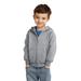 Port & Company CAR78TZH Toddler Core Fleece Full-Zip Hooded Sweatshirt in Heather size 4 | Cotton/Polyester Blend