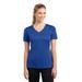 Sport-Tek LST353 Women's PosiCharge Competitor V-Neck Top in True Royal Blue size Large | Polyester