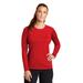Sport-Tek LST470LS Athletic Women's Long Sleeve Rashguard Top in True Red size 3XL | Polyester Blend