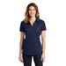 Sport-Tek LST690 Women's PosiCharge Active Textured Polo Shirt in True Navy Blue size 2XL | Polyester