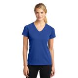 Sport-Tek LST700 Women's Ultimate Performance V-Neck T-Shirt in True Royal Blue size 4XL | Polyester/Spandex Blend
