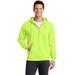 Port & Company PC78ZH Core Fleece Full-Zip Hooded Sweatshirt in Neon Yellow size 4XL
