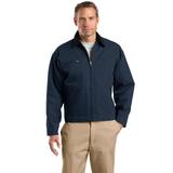 CornerStone TLJ763 Tall Duck Cloth Work Jacket in Navy Blue/Black size XL/Tall | Cotton