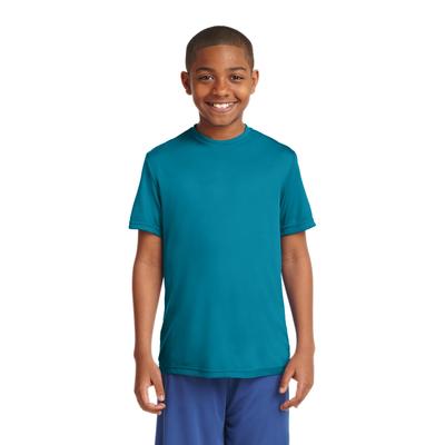 Sport-Tek YST350 Youth PosiCharge Competitor Top in Tropic Blue size XS | Polyester