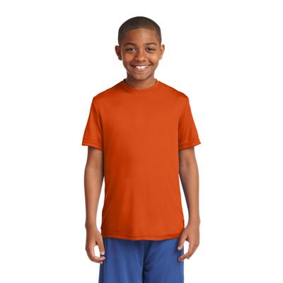 Sport-Tek YST350 Youth PosiCharge Competitor Top in Deep Orange size Large | Polyester