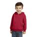 Port & Company CAR78TH Toddler Core Fleece Pullover Hooded Sweatshirt in Red size 4T | Cotton Polyester