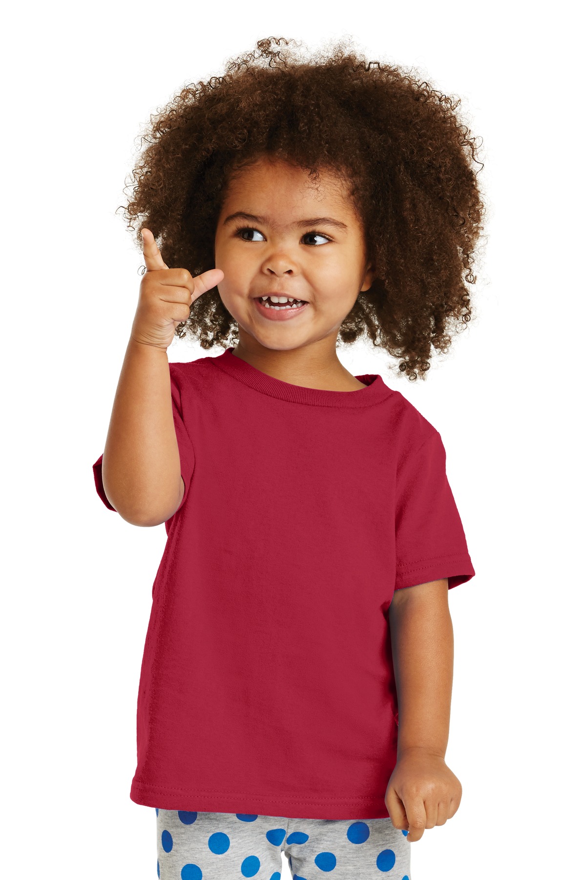 Port & Company CAR54T Toddler Core Cotton Top in Red size 2T