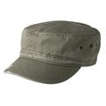 District DT605 Distressed Military Hat in Olive size OSFA | Cotton