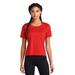 Sport-Tek LST411 Athletic Women's PosiCharge Draft Crop Top in True Red size 3XL | Mesh