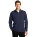 Sport-Tek ST861 Sport-Wick Textured Colorblock 1/4-Zip Pullover T-Shirt in True Navy Blue/Iron Grey size 2XL | Polyester