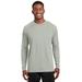 Sport-Tek T473LS Athletic Dry Zone Long Sleeve Raglan T-Shirt in Silver size 2XL | Polyester