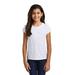 District DT130YG Girls Perfect Tri Top in White size XS | Triblend