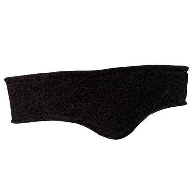 Port Authority C910 R-Tek Stretch Fleece Headband in Black size OSFA | Polyester/Spandex Blend