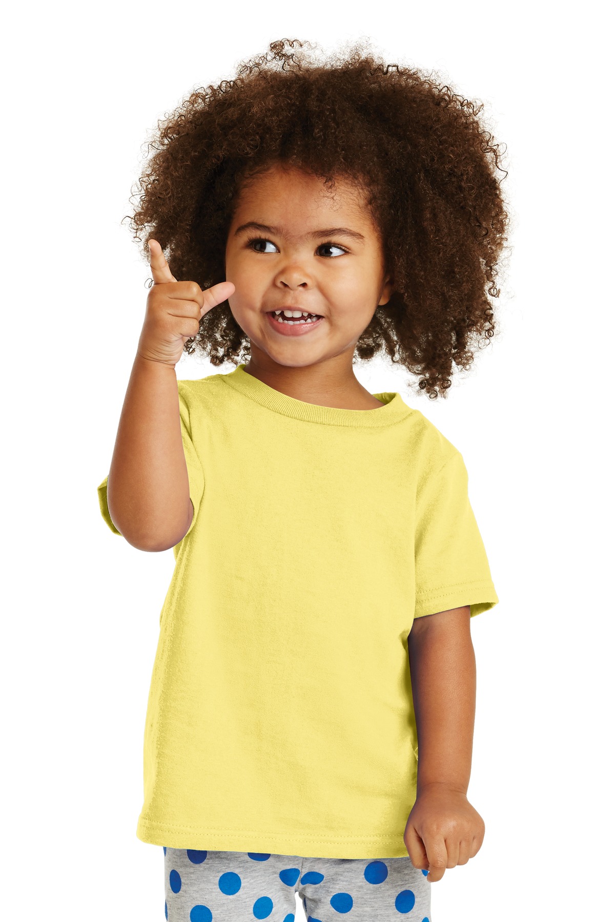 Port & Company CAR54T Toddler Core Cotton Top in Yellow size 2T