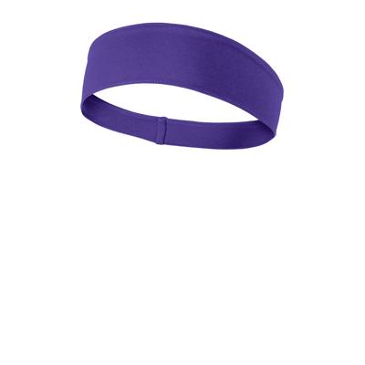 Sport-Tek STA35 PosiCharge Competitor Headband in Purple size OSFA | Polyester