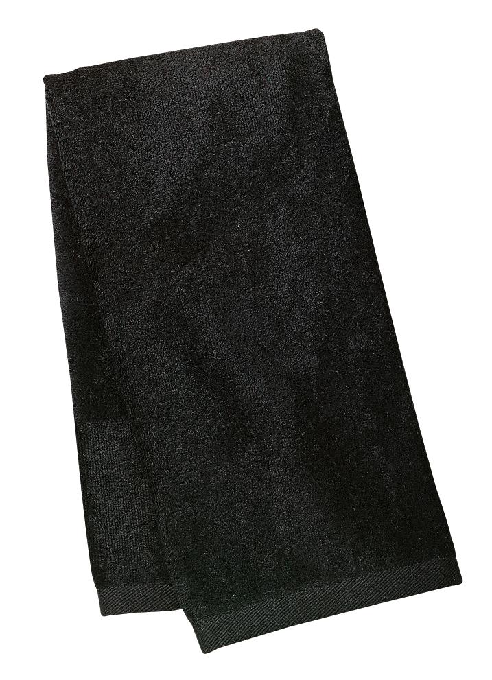 Port Authority TW52 Sport Towel in Black size OSFA | Cotton Blend
