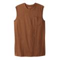 Men's Big & Tall Boulder Creek® Heavyweight Pocket Muscle Tee by Boulder Creek in Heather Boulder Brown (Size 5XL) Shirt