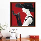 East Urban Home Haute Chapeau Rouge II by Marco Fabiano - Painting Print Paper in Black/Red/White | 12 H x 12 W in | Wayfair