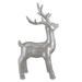 Northlight Seasonal 14" Metallic Silver Standing Reindeer Christmas Tabletop Decor Ceramic | 14 H x 8 W x 3 D in | Wayfair NORTHLIGHT Q587314