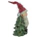 Northlight Seasonal 30" Green & Red Girl Hugging a Tree Christmas Tabletop Decoration Ceramic | 30 H x 13 W x 10 D in | Wayfair NORTHLIGHT Q587219